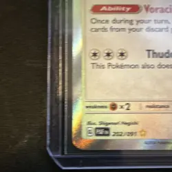 Pokemon Snorlax 202/091 SV: Paldean Fates Shiny Rare Holo Card Basic HP 150 NM! - Image 3