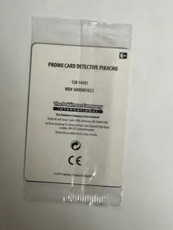 Pokemon TCG Detective Pikachu SM190 Promo Card Sealed NEW - Image 4