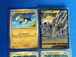 Boltund V+Boltund+Yamper (x2/1 RevHolo) 4-card Pokemon lot - ships PWE - Image 3