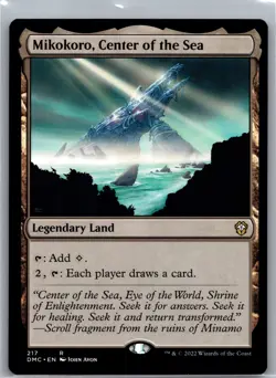 Mikokoro, Center of the Sea R Commander: Dominaria United 217 NM Normal - Image 1