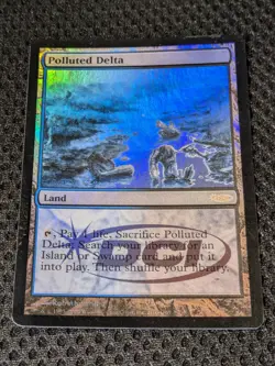 MTG Magic The Gathering Polluted Delta Judge Promo - Very Good - Image 1
