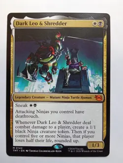 Dark Leo & Shredder 142 Teenage Mutant Ninja Turtles MTG - Image 1