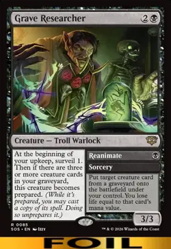 Grave Researcher ** FOIL ** #85 - Secrets of Strixhaven - NM MTG - Image 1