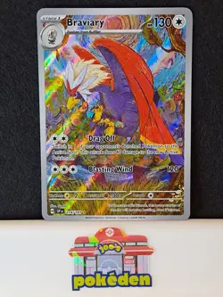 Braviary 214/191 Sv08: Surging Sparks Holo Illustration Rare Pokemon TCG NM - Image 1