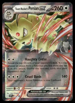Pokemon Cards Team Rocket's Persian ex 218 Scarlet & Violet Promo Holo NM *2 - Image 1