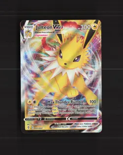 Jolteon VMAX 051/203 Evolving Skies Ultra Rare Holo Pokemon Card NM - Image 1