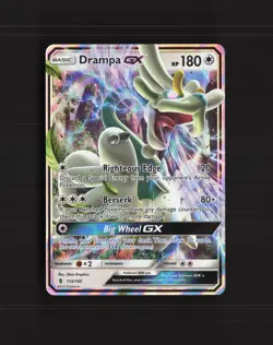 Drampa GX 115/145 Guardians Rising Ultra Rare Holo Pokemon Card NM - Image 1