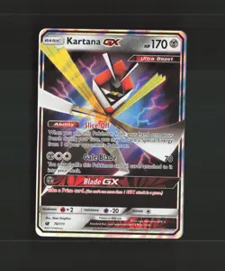 Kartana GX 70/111 Crimson Invasion Ultra Rare Holo Pokemon Card NM - Image 1