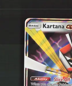 Kartana GX 70/111 Crimson Invasion Ultra Rare Holo Pokemon Card NM - Image 3