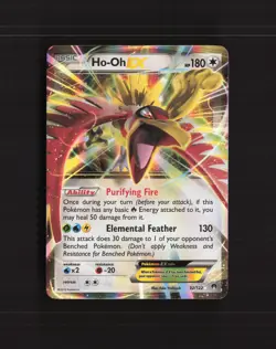 Ho Oh EX 92/122 Breakpoint Ultra Rare Holo Pokemon Card DMG - Image 1