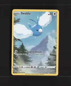 Swablu GG27/GG70 Crown Zenith Full Art Ultra Rare Holo Pokemon Card NM - Image 1