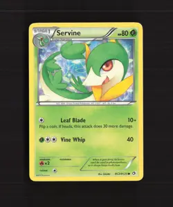 Servine RC2/RC25 Legendary Treasures Reverse Holo Pokemon Card LP - Image 1