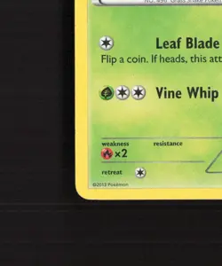 Servine RC2/RC25 Legendary Treasures Reverse Holo Pokemon Card LP - Image 5