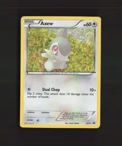 Axew 12/12 McDonalds 2012 Promo Holo Rare Pokemon Card DMG - Image 1