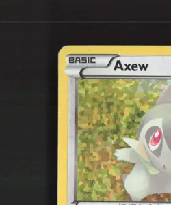 Axew 12/12 McDonalds 2012 Promo Holo Rare Pokemon Card DMG - Image 3