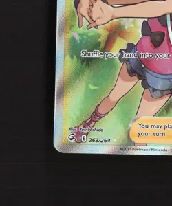 Shauna 263/264 Fusion Strike Full Art Ultra Rare Holo Pokemon Card NM - Image 5