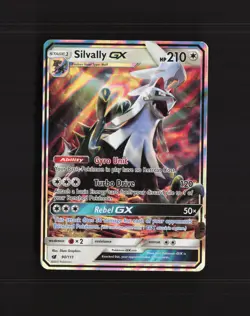Silvally GX 90/111 Crimson Invasion Ultra Rare Holo Pokemon Card NM - Image 1