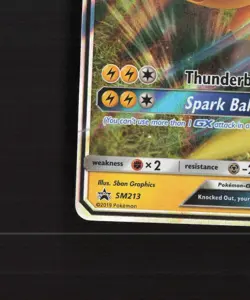 Raichu GX SM213 Sun & Moon Black Star Promo Holo Pokemon Card NM - Image 5