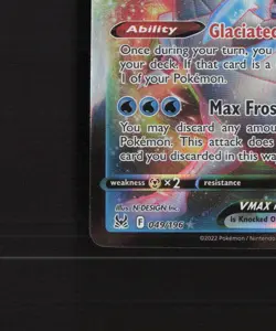 Kyurem VMAX 049/196 Lost Origin Ultra Rare Holo Pokemon Card NM - Image 5