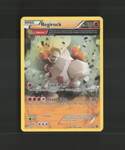 Regirock XY49 XY Full Art Black Star Promo Cosmos Holo Pokemon Card LP - Image 1