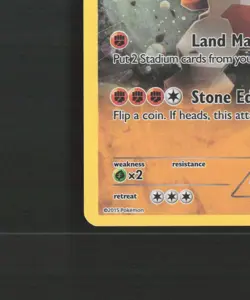 Regirock XY49 XY Full Art Black Star Promo Cosmos Holo Pokemon Card LP - Image 5