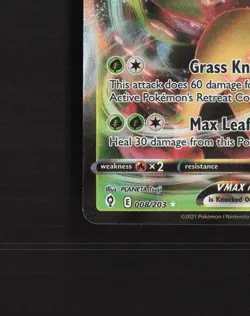 Leafeon VMAX 008/203 Evolving Skies Ultra Rare Holo Pokemon Card NM - Image 5
