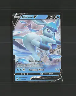 Glaceon V 038/159 Crown Zenith Ultra Rare Holo Pokemon Card NM - Image 1