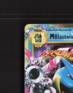 Mega M Blastoise EX 22/108 Evolutions Ultra Rare Holo Pokemon Card LP - Image 3