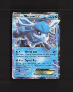 Glaceon EX 20/124 Fates Collide Ultra Rare Holo Pokemon Card LP+ - Image 1