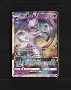 Mewtwo GX 39/73 Shining Legends Ultra Rare Holo Pokemon Card NM - Image 1