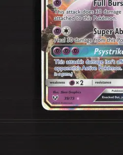 Mewtwo GX 39/73 Shining Legends Ultra Rare Holo Pokemon Card NM - Image 5
