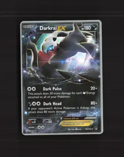 Darkrai EX 74/122 2016 World Championship Ultra Rare Pokemon Card LP+ - Image 1