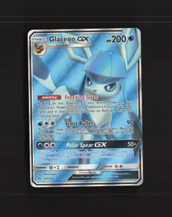Glaceon GX 141/156 Ultra Prism Full Art Ultra Rare Holo Pokemon Card DMG - Image 1