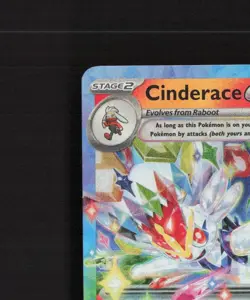 Cinderace ex 028/142 Stellar Crown Ultra Rare Holo Pokemon Card NM - Image 3