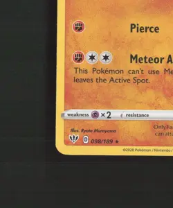 Galarian Sirfetch'd 098/189 Darkness Ablaze Cracked Ice Holo Pokemon Card NM - Image 5