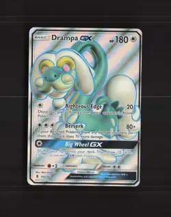 Drampa GX 142/145 Guardians Rising Full Art Ultra Rare Holo Pokemon Card NM - Image 1