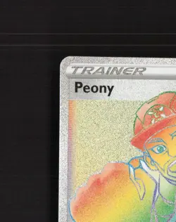 Peony 220/198 Chilling Reign Full Art Secret Rare Holo Pokemon Card NM - Image 3