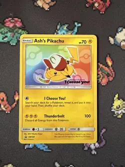 Ash's Pikachu - SM108 - Black Star Promo - Pokemon TCG - Sun & Moon 2017 - NM/M - Image 1