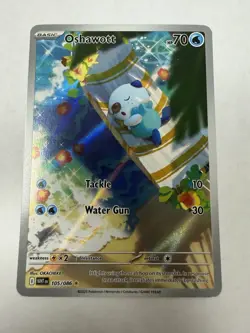 Pokemon Oshawott 70 HP Illustration Rare 105/086 Sv: White Flare Holo - Image 1