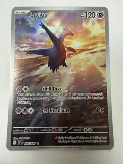 Pokemon Latios 120 HP Illustration Rare Sv08: Surging Sparks Holo 203/191 - Image 1