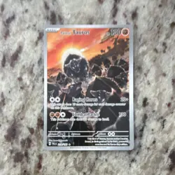 Pokemon Paldean Tauros Illustration Rare 130 HP SV02 Paldea Evolved 218/193 - Image 1