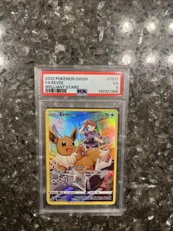 2022 Pokemon SWSH FA/Eevee Brilliant Stars PSA 5 Looks Nicer Fresh Slab - Image 1