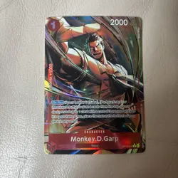Monkey D Garp Alt Art OP13-016 Carrying on His Will - One Piece English Foil - Image 1