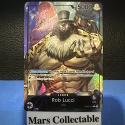 One Piece Card Game TCG Rob Lucci OP07-079 Alt Art Leader M/NM Condition - Image 1