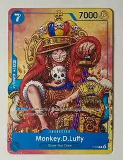 One Piece Monkey D. Luffy (2nd Anniversary Stamped Promo) P-043 English Card - Image 1