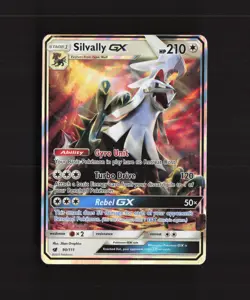 Silvally GX 90/111 Crimson Invasion Ultra Rare Holo Pokemon Card LP - Image 1