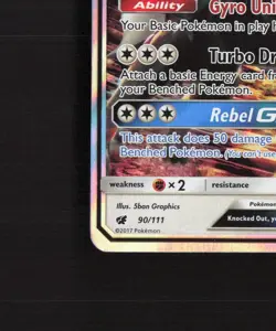 Silvally GX 90/111 Crimson Invasion Ultra Rare Holo Pokemon Card LP - Image 5