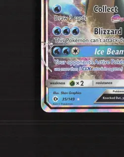 Lapras GX 35/149 Sun & Moon Ultra Rare Holo Pokemon Card NM - Image 5