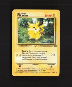 Pikachu 60/64 WOTC Jungle Set Common Pokemon Card LP - Image 1