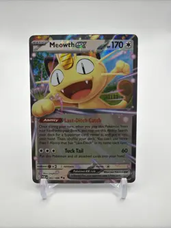Meowth ex 062/088 Me03: Perfect Order Holo NM Pokemon Card - Image 1